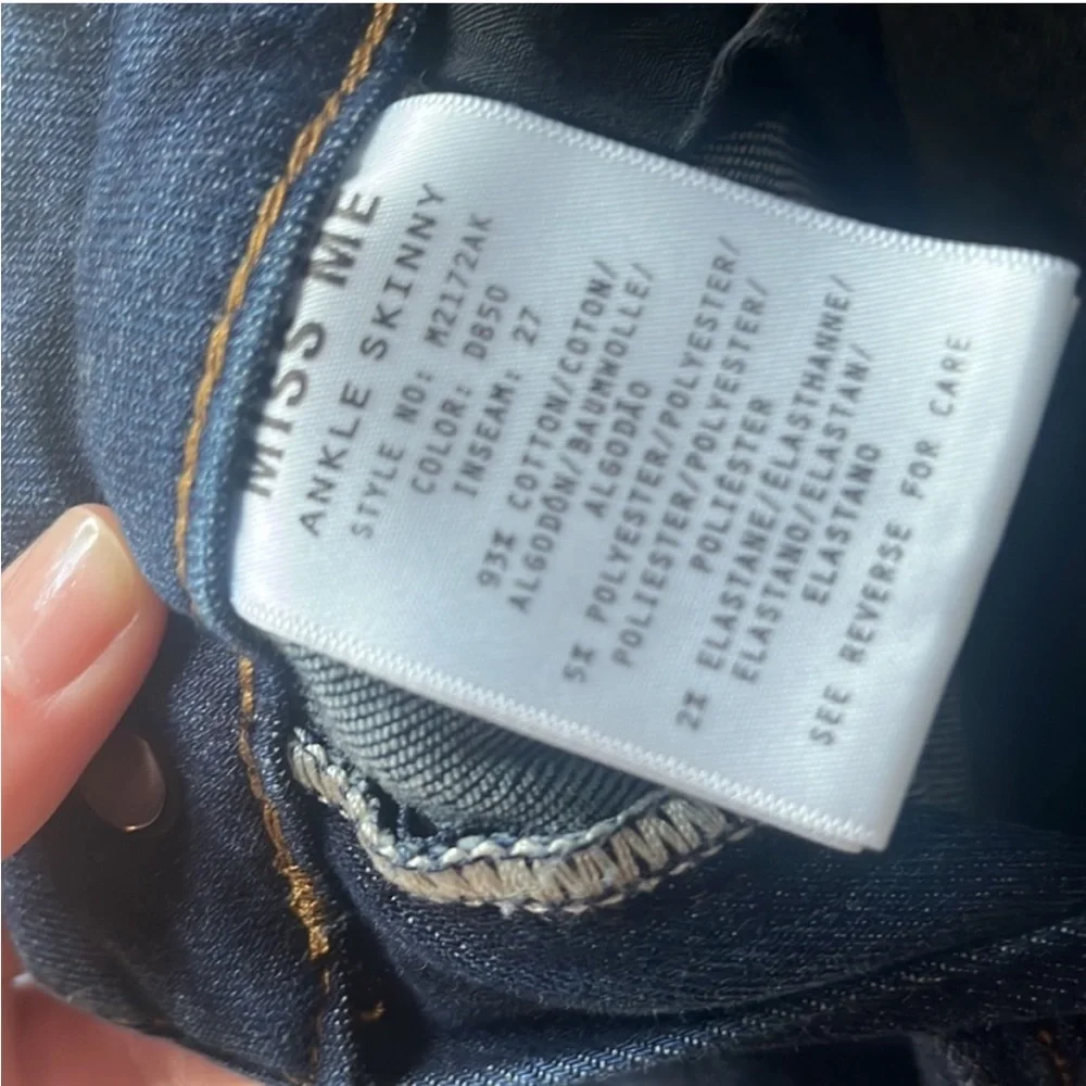 Miss Me Lined Up Ankle Skinny Jeans - Picture 6 of 8